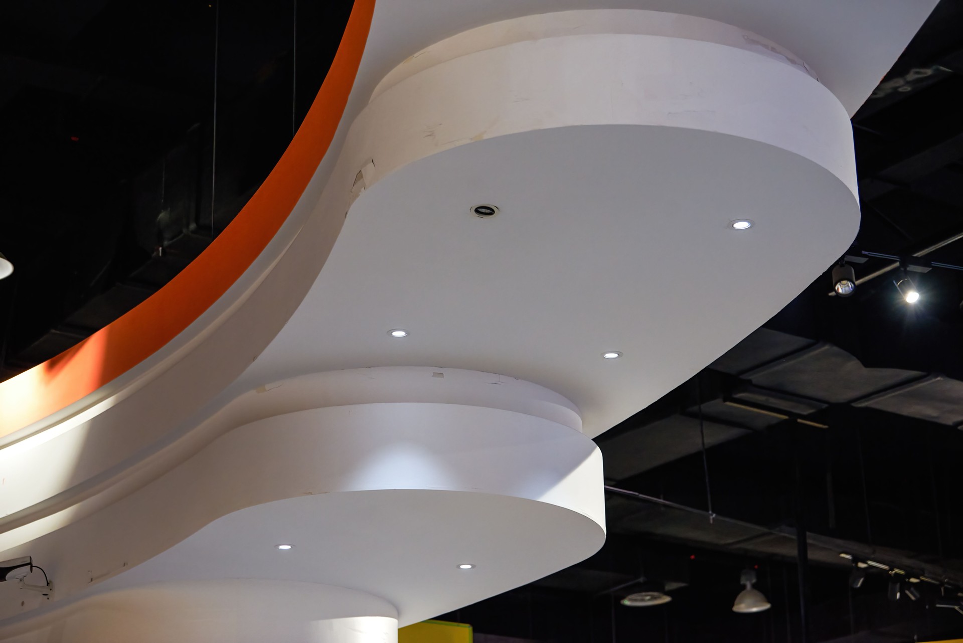 Interior decoration ceiling design close-up